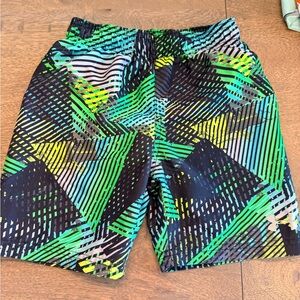 Under Armour Green and Blue Patterned Shorts